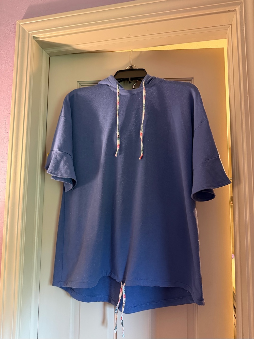 Matilda Jane Women’s Hooded Top and Capri Set in Blue